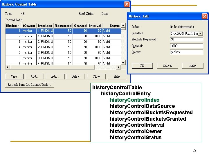 history. Control. Table history. Control. Entry history. Control. Index history. Control. Data. Source history.