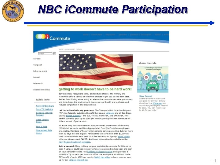 NBC i. Commute Participation 11 