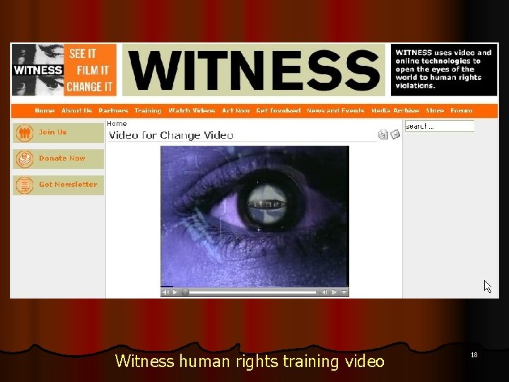 Witness human rights training video 18 