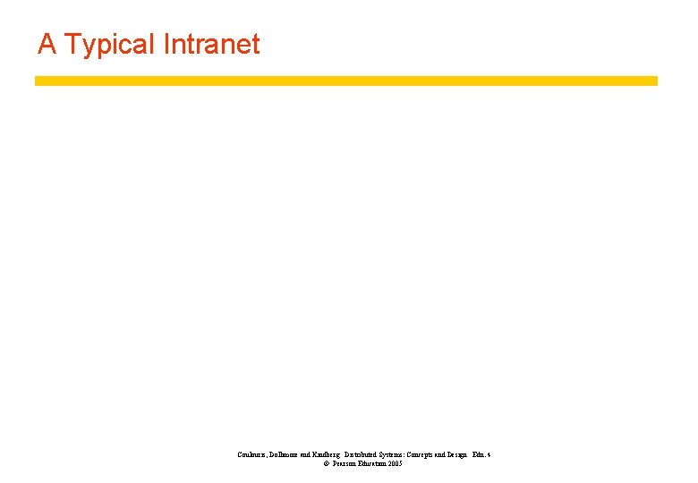 A Typical Intranet Coulouris, Dollimore and Kindberg Distributed Systems: Concepts and Design Edn. 4