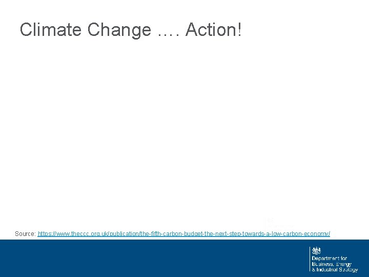 Climate Change …. Action! Source: https: //www. theccc. org. uk/publication/the-fifth-carbon-budget-the-next-step-towards-a-low-carbon-economy/ 