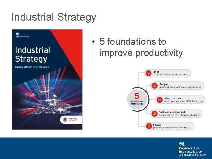 Industrial Strategy • 5 foundations to improve productivity 