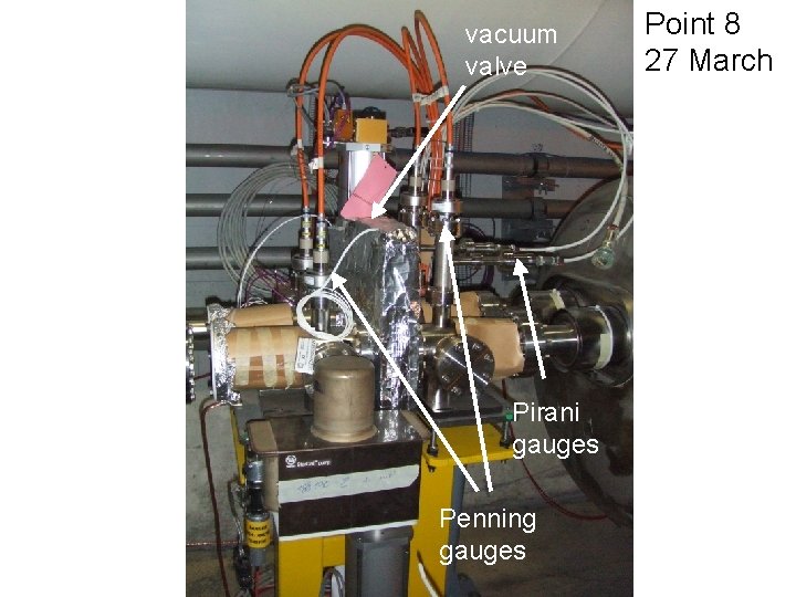 vacuum valve Pirani gauges Penning gauges Point 8 27 March 