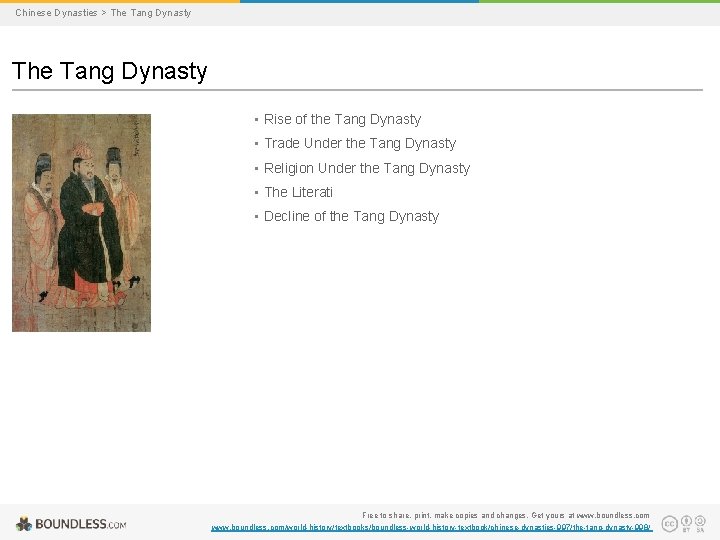 Chinese Dynasties > The Tang Dynasty • Rise of the Tang Dynasty • Trade