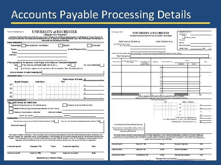 Accounts Payable Processing Details UR Financials Demo Days – February 2014 4 