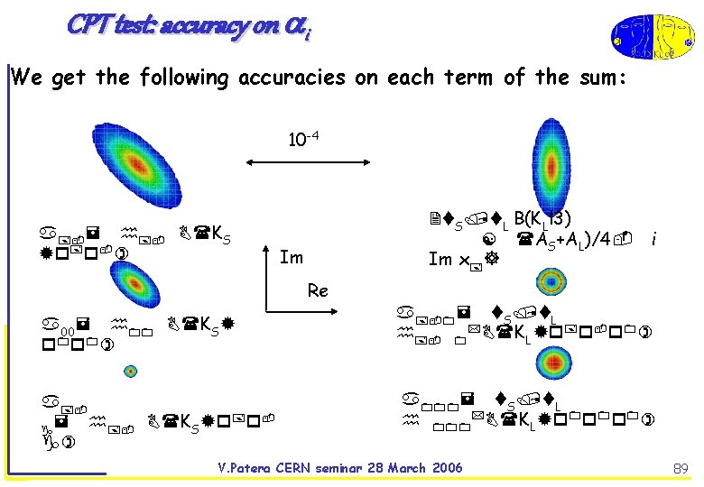 CPT test: accuracy on i We get the following accuracies on each term of