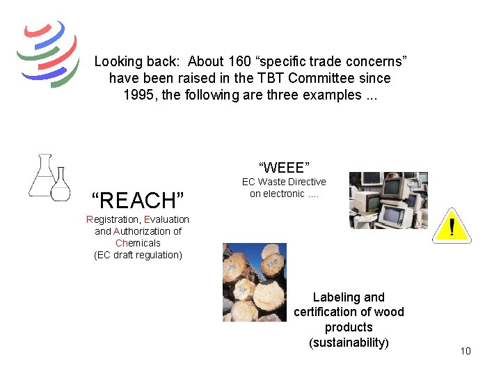 Looking back: About 160 “specific trade concerns” have been raised in the TBT Committee