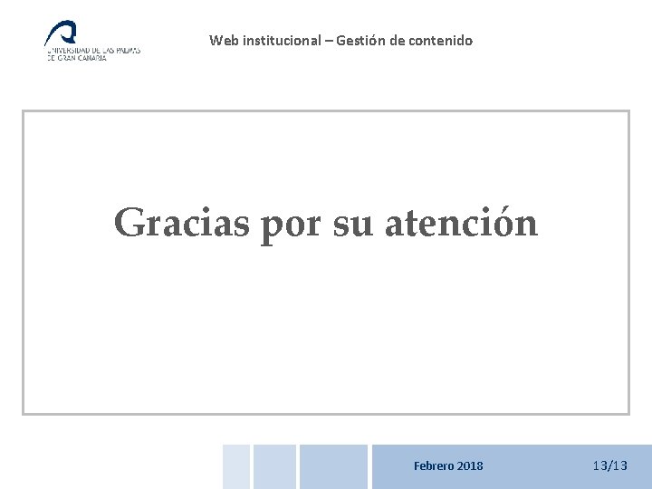 Web institucional – Gestión de contenido Introducción Casos prácticos: - Caso práctico 1 -