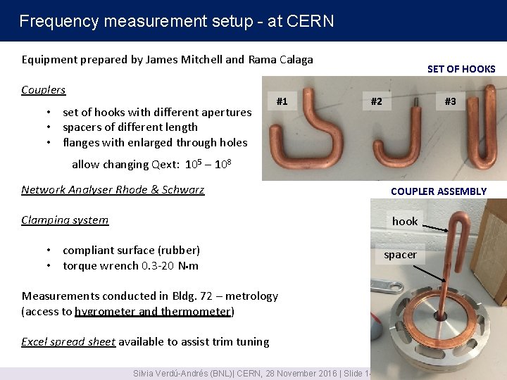 Frequency measurement setup - at CERN Equipment prepared by James Mitchell and Rama Calaga