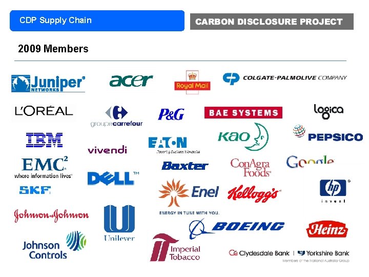 CDP Supply Chain 2009 Members 