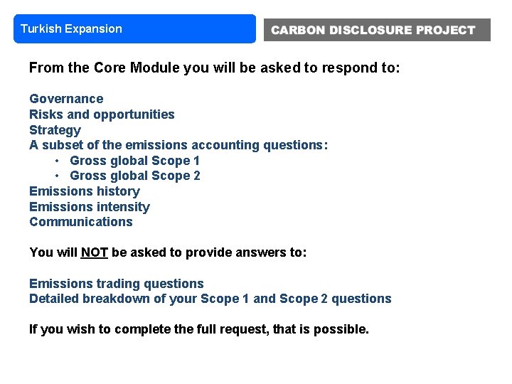 Turkish Expansion From the Core Module you will be asked to respond to: Governance