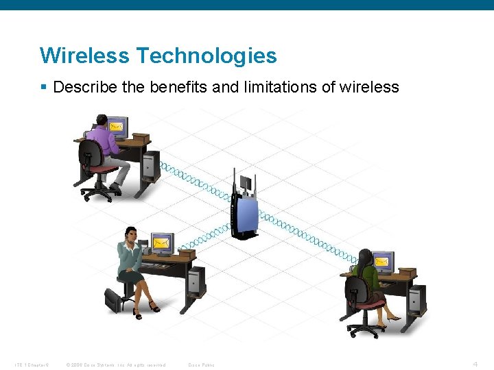 Wireless Technologies § Describe the benefits and limitations of wireless ITE 1 Chapter 6