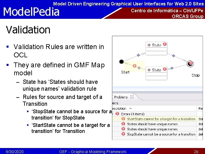 Model Driven Engineering Graphical User Interfaces for Web 2. 0 Sites Model. Pedia Centro