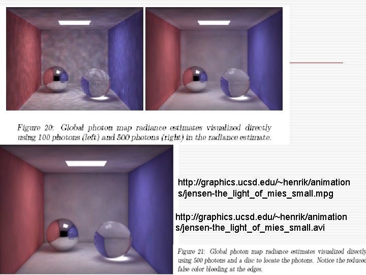 http: //graphics. ucsd. edu/~henrik/animation s/jensen-the_light_of_mies_small. mpg http: //graphics. ucsd. edu/~henrik/animation s/jensen-the_light_of_mies_small. avi 