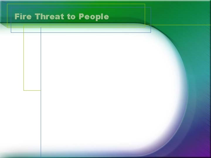 Fire Threat to People 