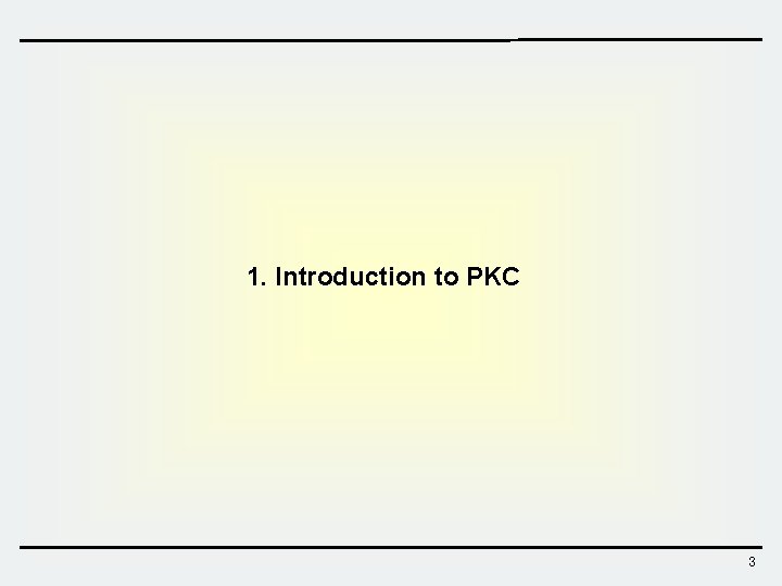 1. Introduction to PKC 3 