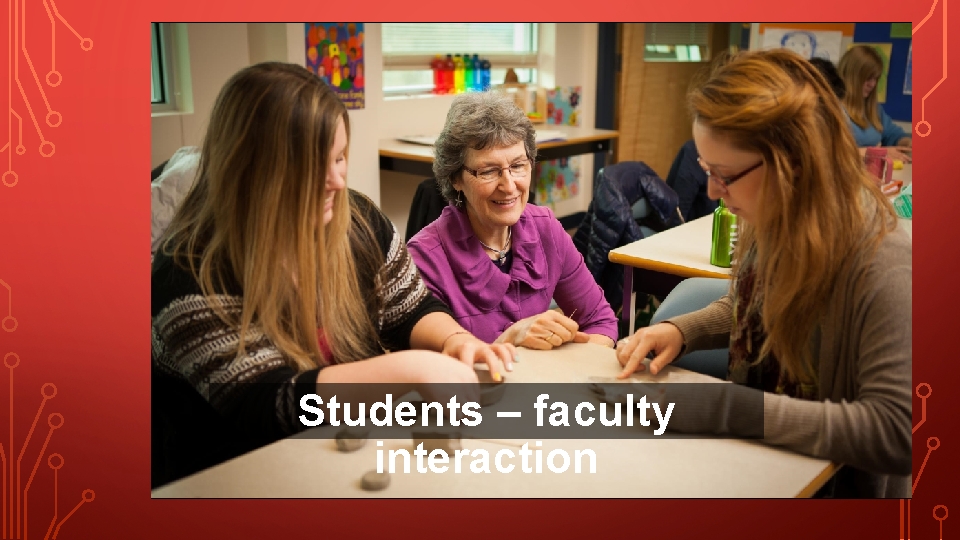 Students – faculty interaction 