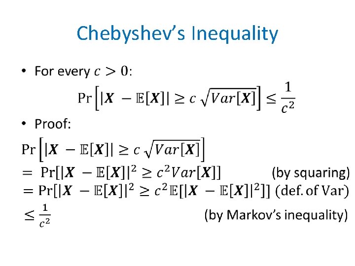 Chebyshev’s Inequality • 