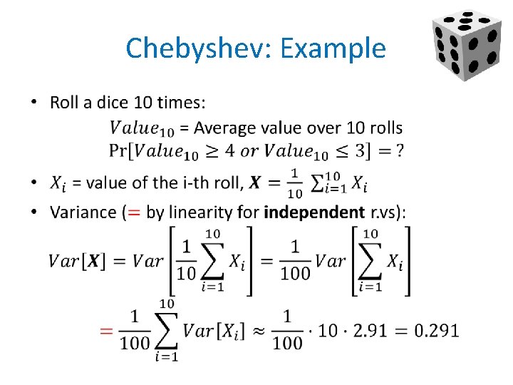 Chebyshev: Example • 