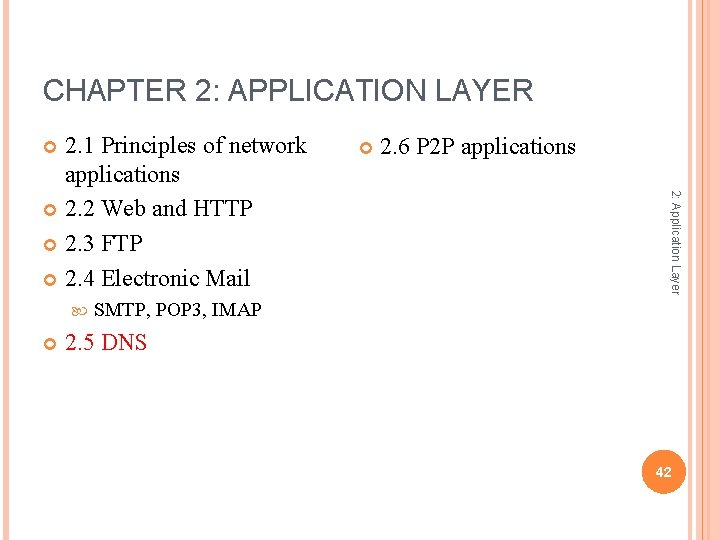 CHAPTER 2: APPLICATION LAYER 2. 6 P 2 P applications 2: Application Layer 2.
