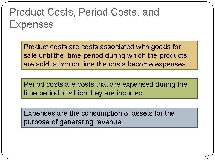 Chapter 2 Basic Cost Management Concepts Mc GrawHillIrwin