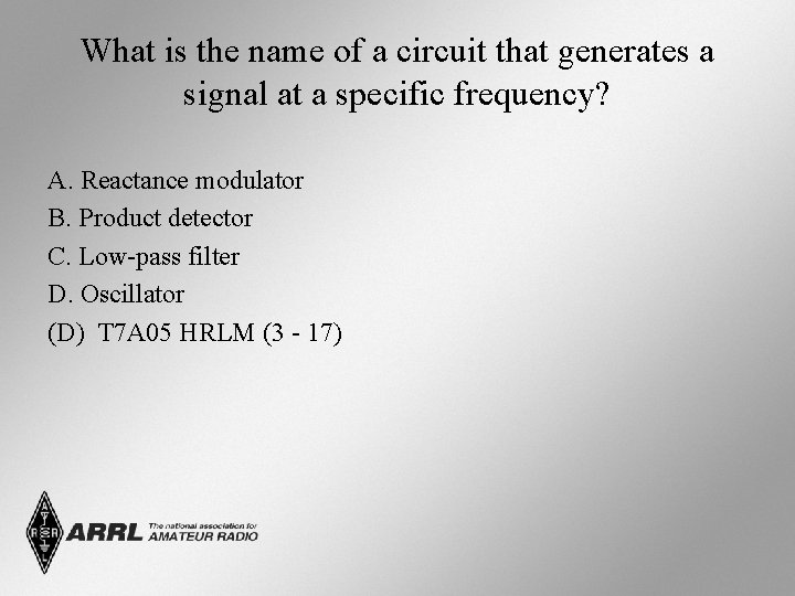 What is the name of a circuit that generates a signal at a specific