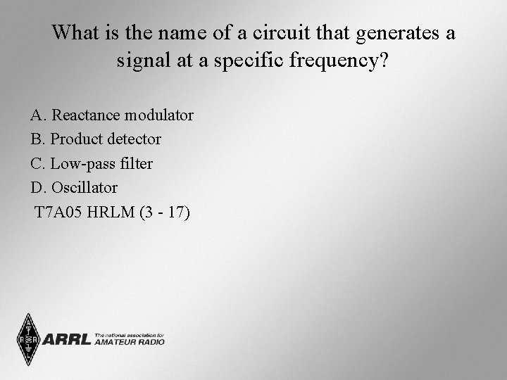 What is the name of a circuit that generates a signal at a specific