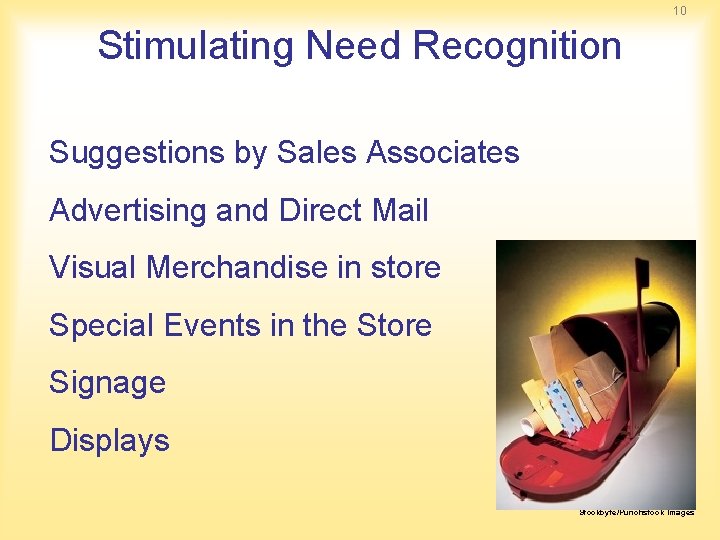 10 Stimulating Need Recognition Suggestions by Sales Associates Advertising and Direct Mail Visual Merchandise 10 Stimulating Need Recognition Suggestions by Sales Associates Advertising and Direct Mail Visual Merchandise