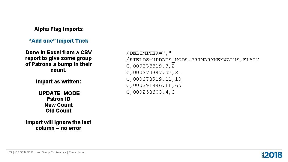 Alpha Flag Imports “Add one” Import Trick Done in Excel from a CSV report