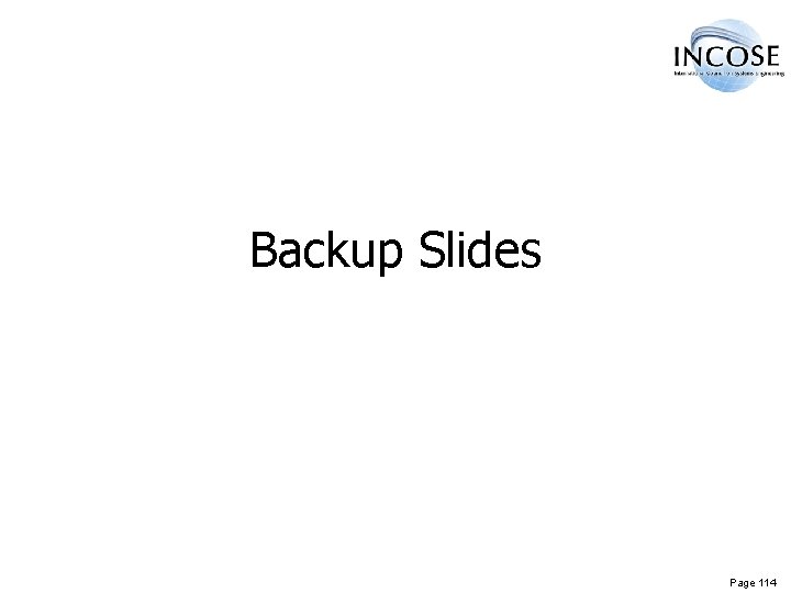 Backup Slides Page 114 