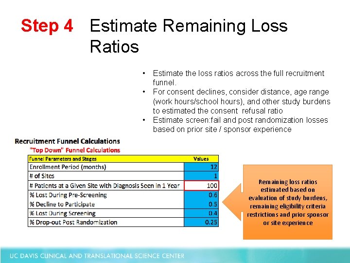 Step 4 Estimate Remaining Loss Ratios • • • Estimate the loss ratios across