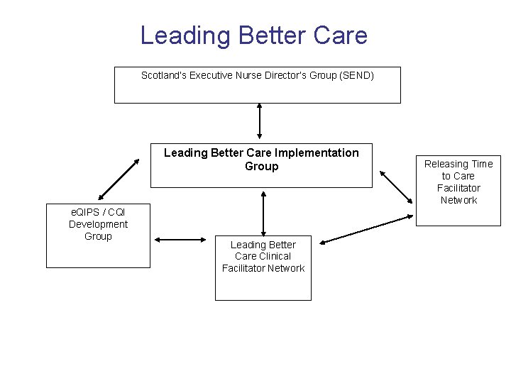 Leading Better Care Scotland’s Executive Nurse Director’s Group (SEND) Leading Better Care Implementation Group