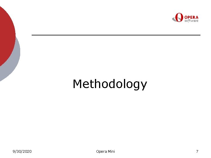 Methodology 9/30/2020 Opera Mini 7 