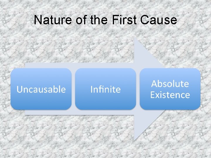 Nature of the First Cause 