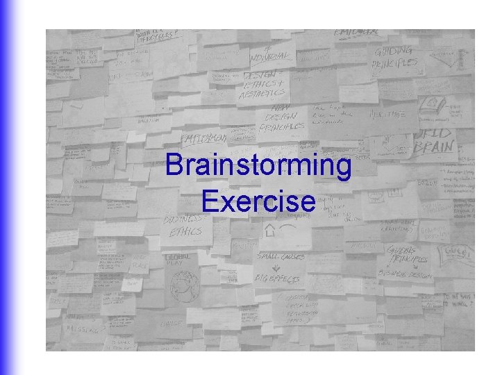 Brainstorming Exercise 