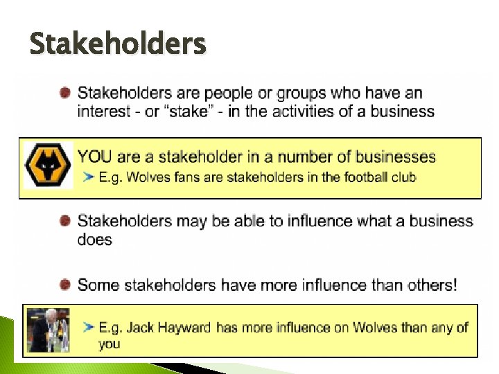 Stakeholders 