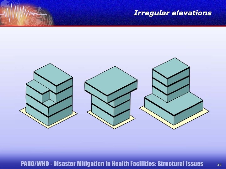 Irregular elevations 32 
