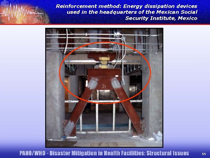 Reinforcement method: Energy dissipation devices used in the headquarters of the Mexican Social Security