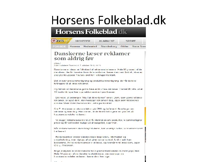 Horsens Folkeblad. dk 