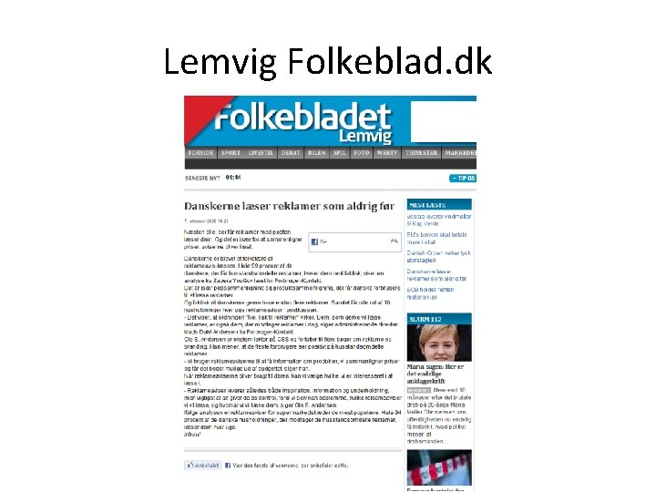 Lemvig Folkeblad. dk 