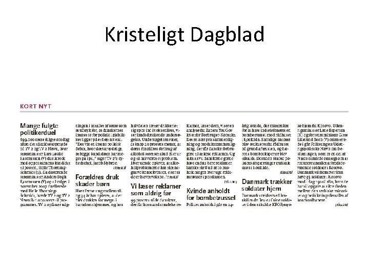 Kristeligt Dagblad 