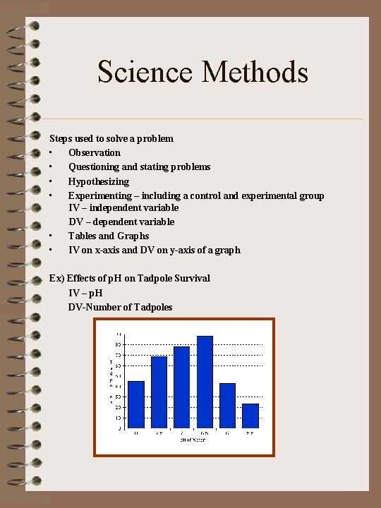 Science Methods Steps used to solve a problem • Observation • Questioning and stating