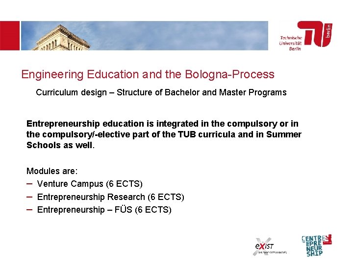 Engineering Education and the Bologna-Process Curriculum design – Structure of Bachelor and Master Programs