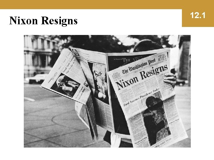 Nixon Resigns 12. 1 