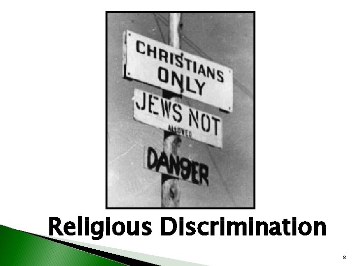 Religious Discrimination 8 