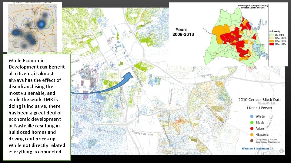 While Economic Development can benefit all citizens, it almost always has the effect of