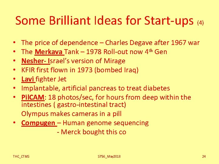 Some Brilliant Ideas for Start-ups (4) The price of dependence – Charles Degave after