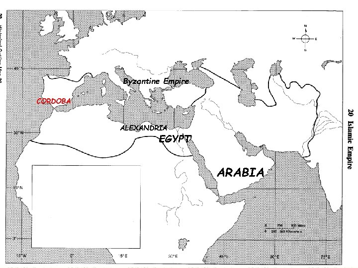 Byzantine Empire CORDOBA ALEXANDRIA EGYPT ARABIA 