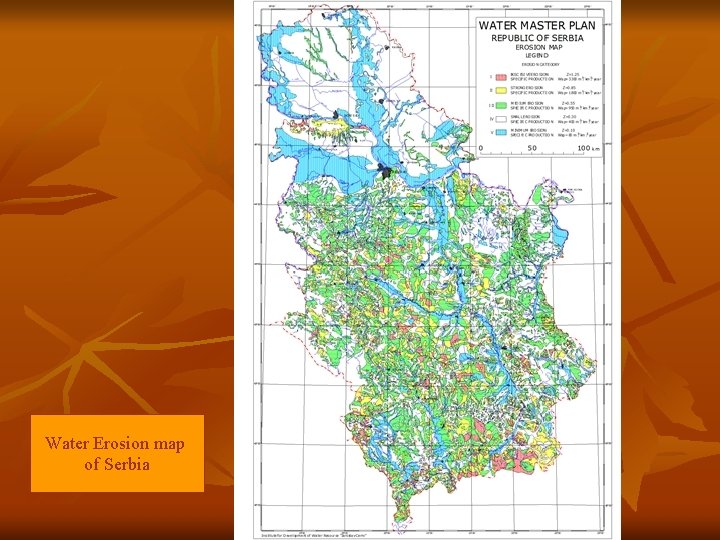 Water Erosion map of Serbia 