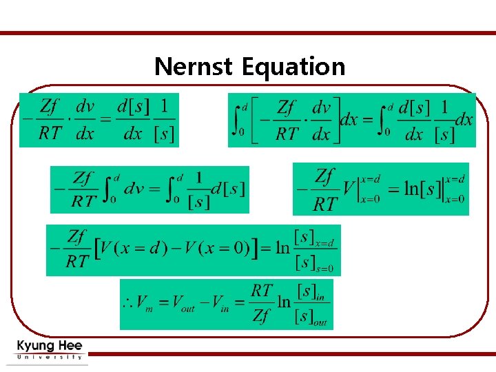 Nernst Equation 